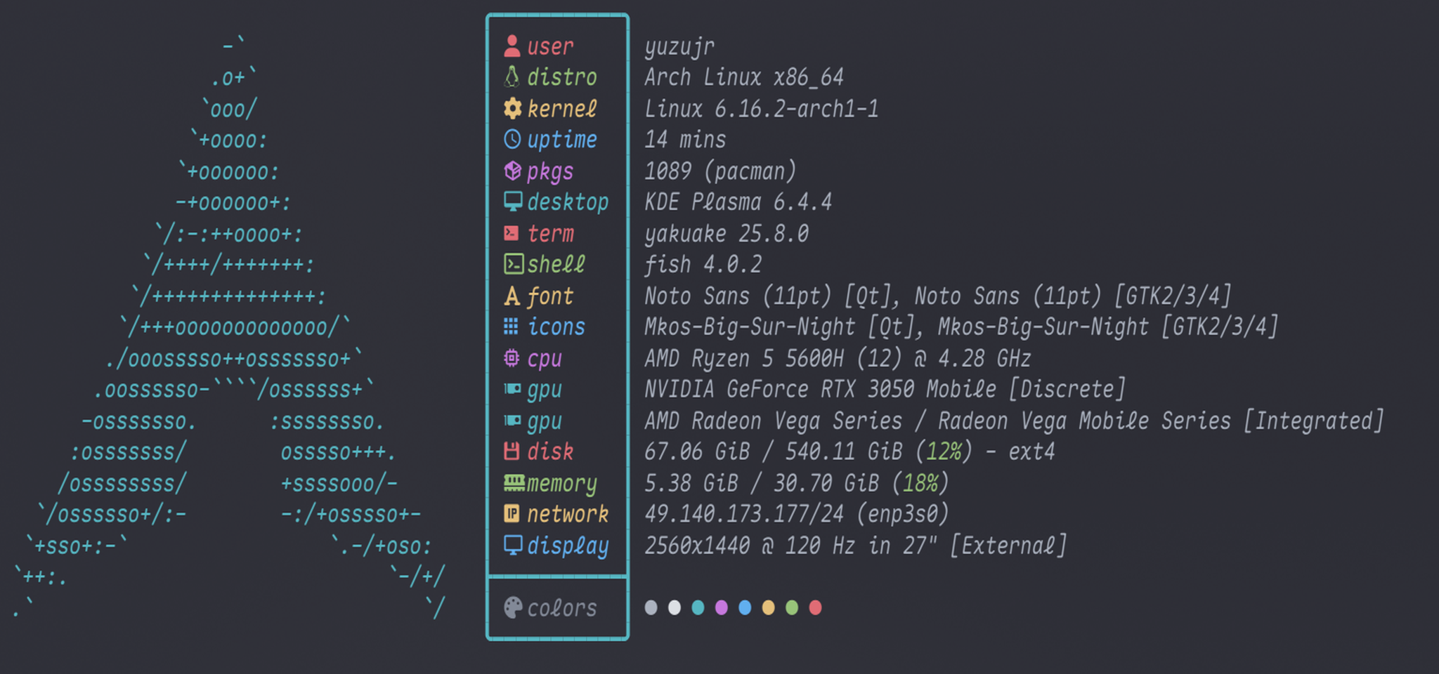 Arch Linux 环境展示